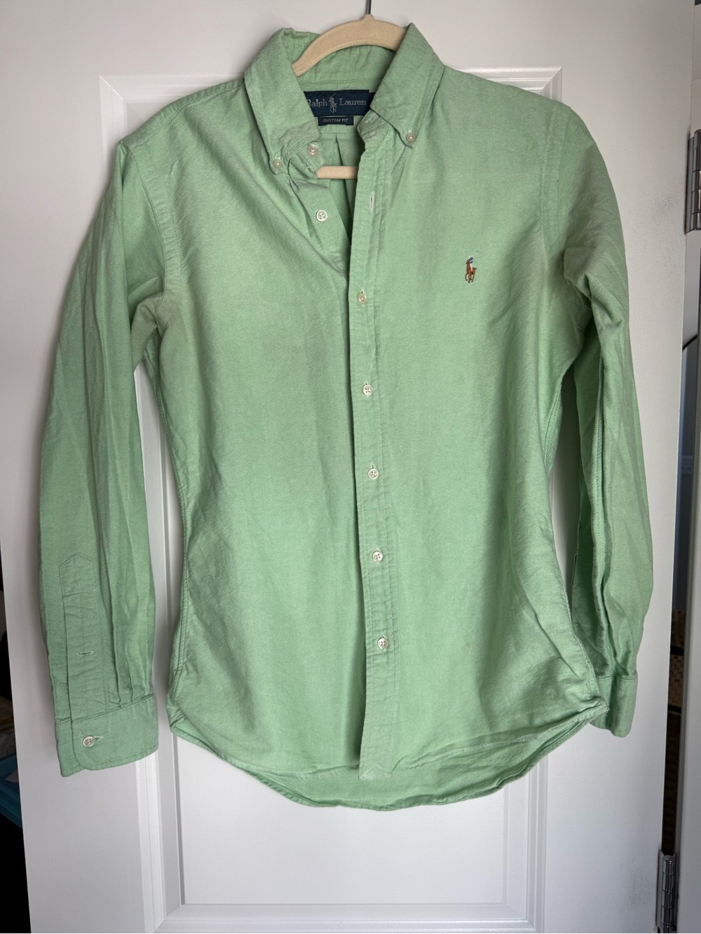 Ralph Lauren Light Green Button-Down Oxford Shirt